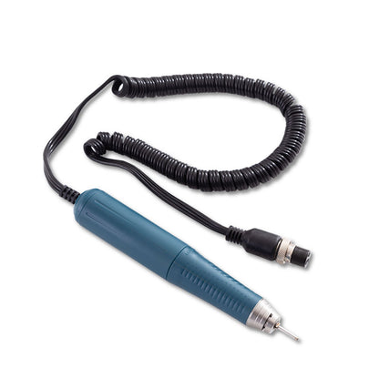 Jewellery micro motor polisher handpiece with coiled power cord and rotary tool holder