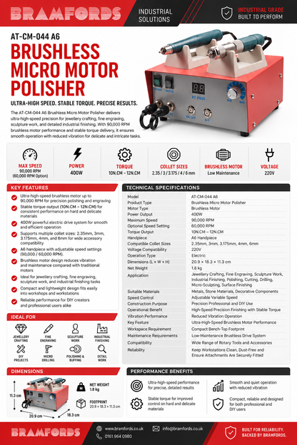 Bramfords Brushless Micro Motor Polisher Catalogue Page