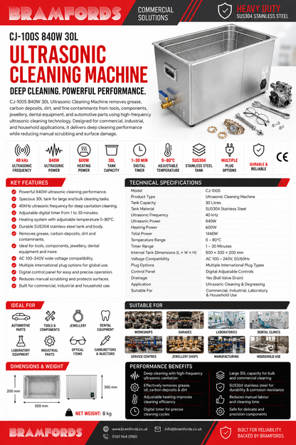 Bramfords CJ-100S Catalogue Page