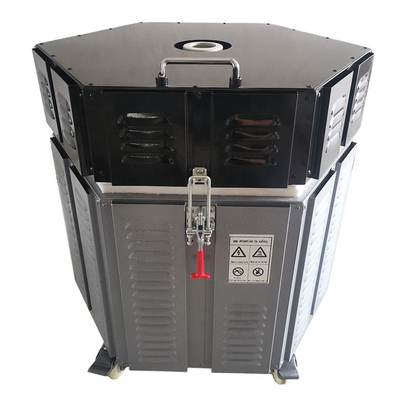 MK-JKC01 ceramic kiln angled view showing insulated octagonal chamber, top lid and carry handle