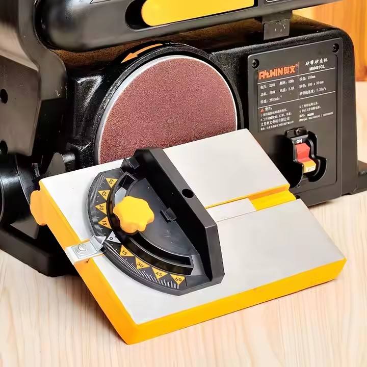 Parkside LX-SM46-550 disc sander with adjustable work table and angle gauge for controlled sanding