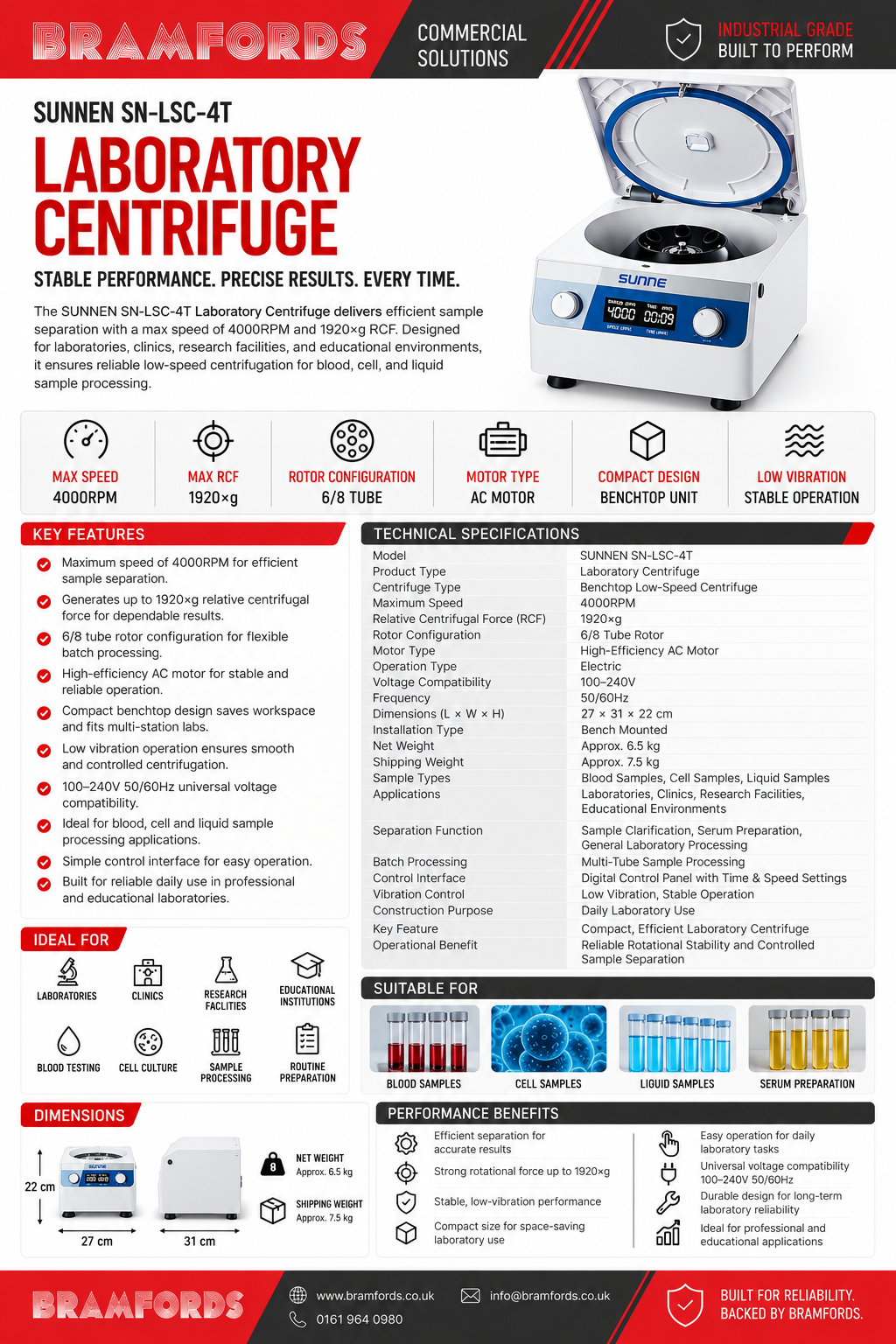 Bramfords SN-LSC-4T Catalogue Page