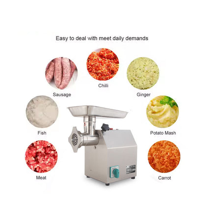 TK-12 meat grinder applications including meat, sausage, fish and other food preparation