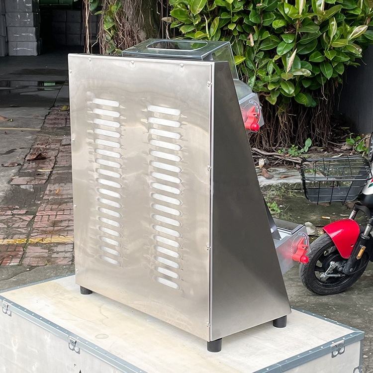 Rear view of WK-PS400 automatic dough sheeter showing ventilation slots and support feet